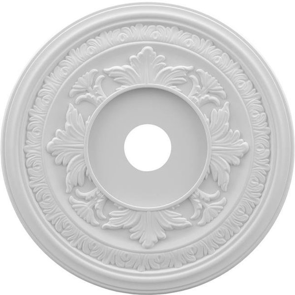 Dwellingdesigns 22 x 3.5 x 1 in. Baltimore Thermoformed PVC Ceiling Medallion - 7.75 in. DW290606